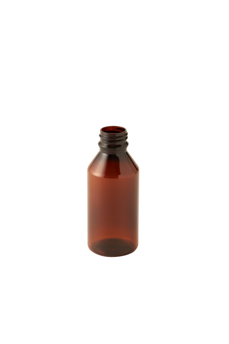 BOTTLE 100ML PHARMA AMBER PLAIN BASE